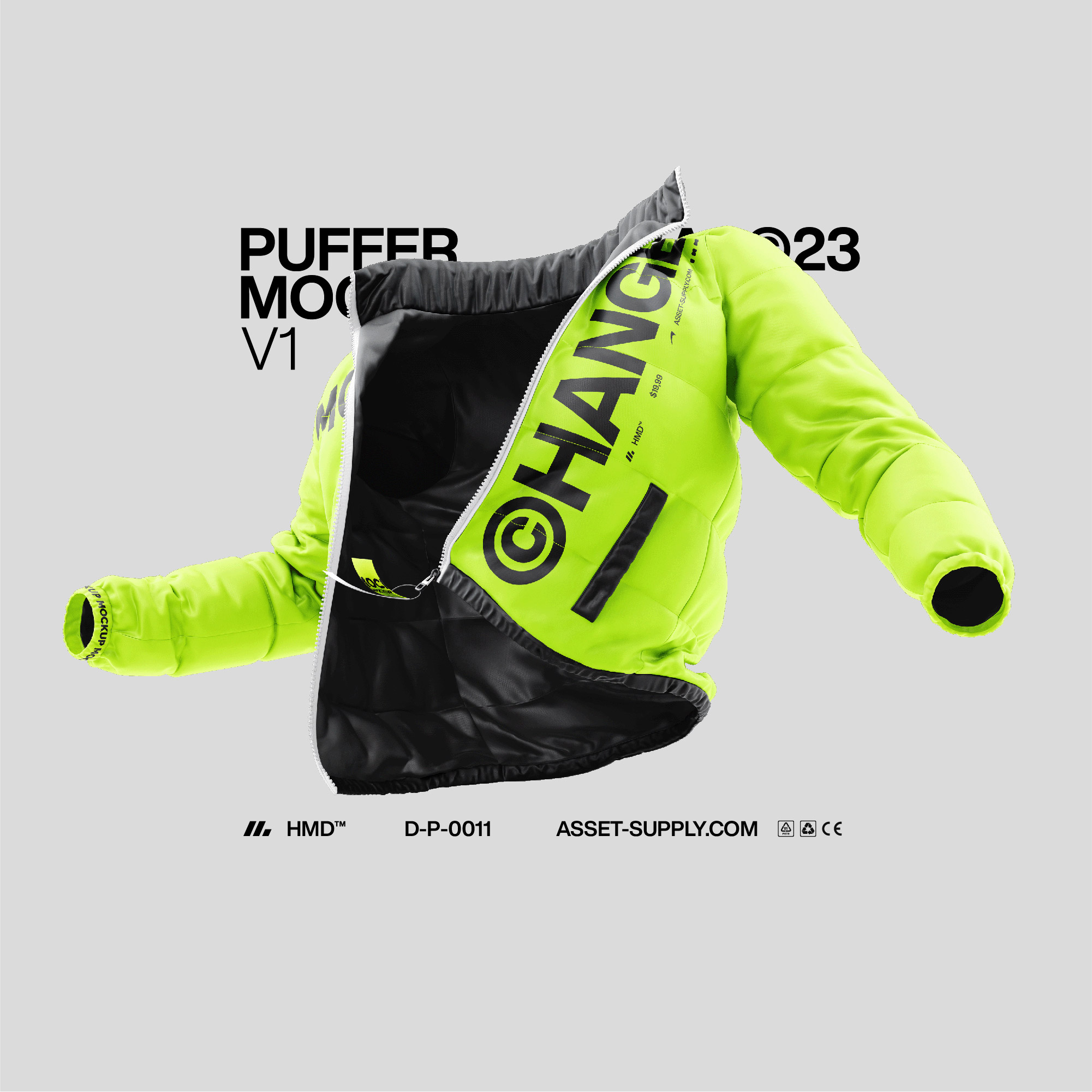 Puffer Jacket Mockup / Asset Supply©